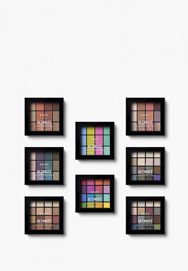Nyx Professional Makeup Палетка теней для век - ULTIMATE SHADOW PALETTE, тон 10 Ash, 13 г - фото 5