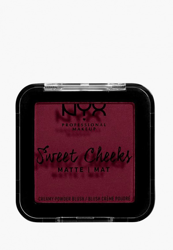Nyx Professional Makeup Румяна - Sweet Cheeks Creamy Powder Blush Matte, оттенок 03, Red Riot, 5 г - фото 1