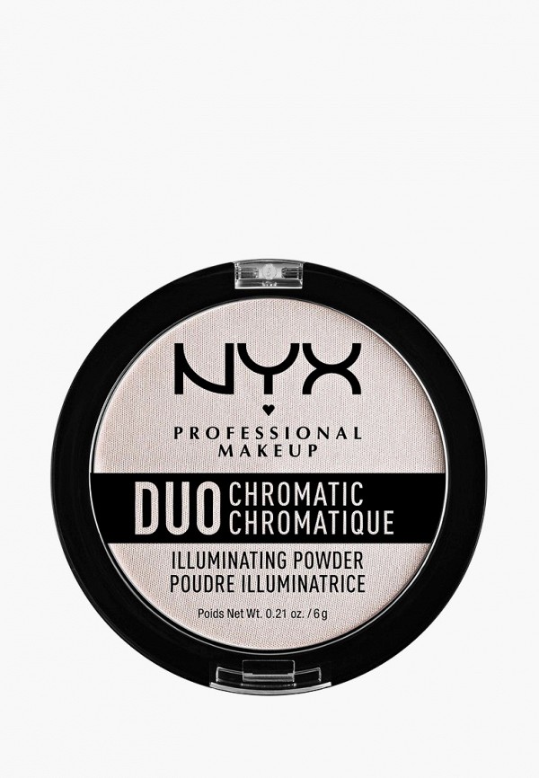 Nyx Professional Makeup Хайлайтер компактный - Duo Chromatic Illuminating Powder, оттенок 04, Snow rose, 6 г - фото 1