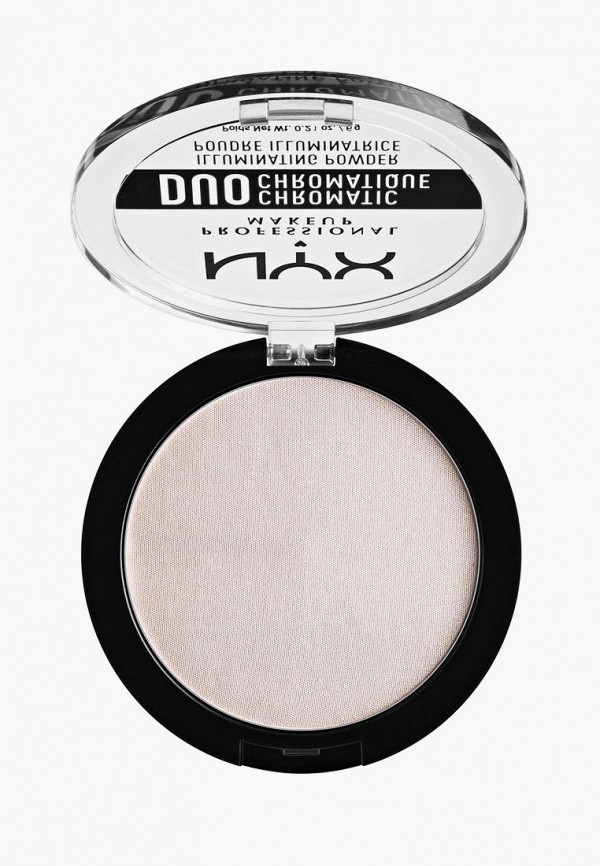 Nyx Professional Makeup Хайлайтер компактный - Duo Chromatic Illuminating Powder, оттенок 04, Snow rose, 6 г - фото 2