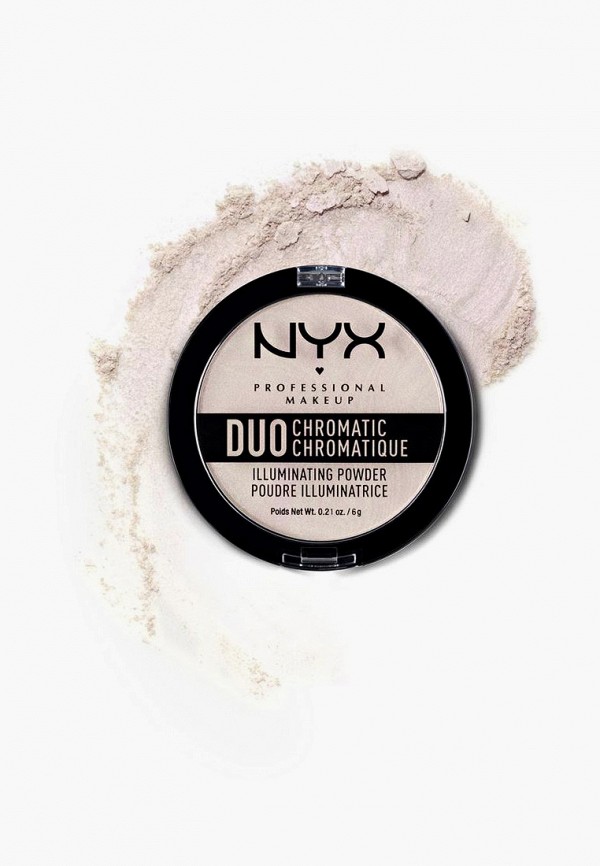 Nyx Professional Makeup Хайлайтер компактный - Duo Chromatic Illuminating Powder, оттенок 04, Snow rose, 6 г - фото 4