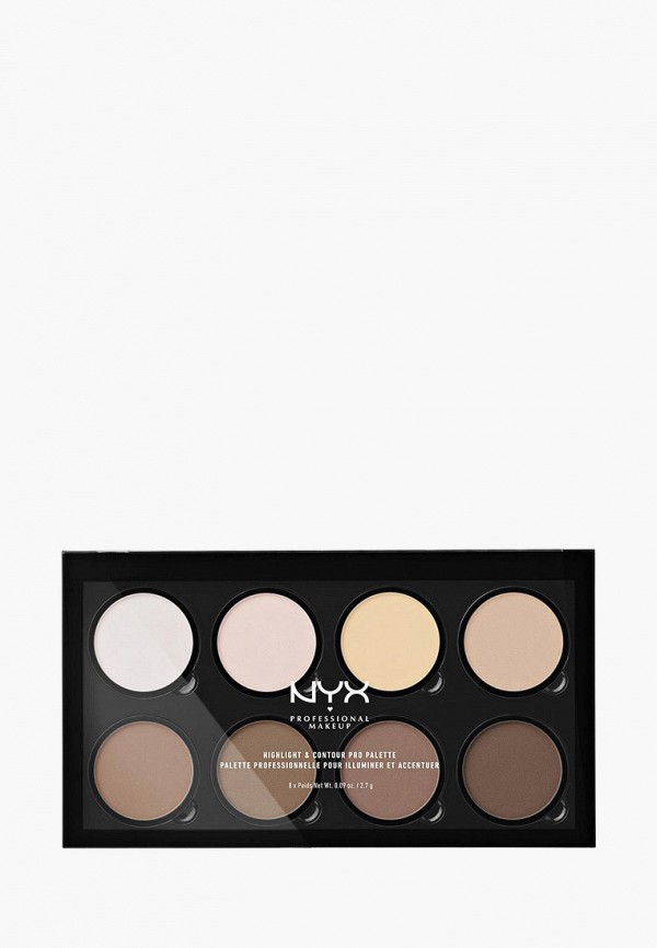 Nyx Professional Makeup Палетка для лица - Highlight & Contour Pro Palette для контурирования, оттенок 01, 21.6 г - фото 1