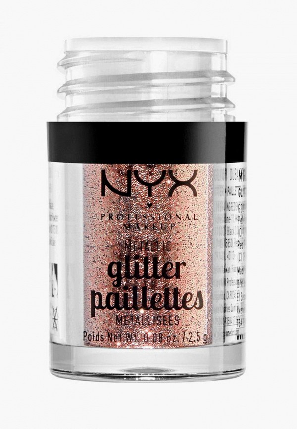 Nyx Professional Makeup Глиттер - Metallic Glitter, оттенок 01, Dubai Bronze, 2,5 г - фото 2