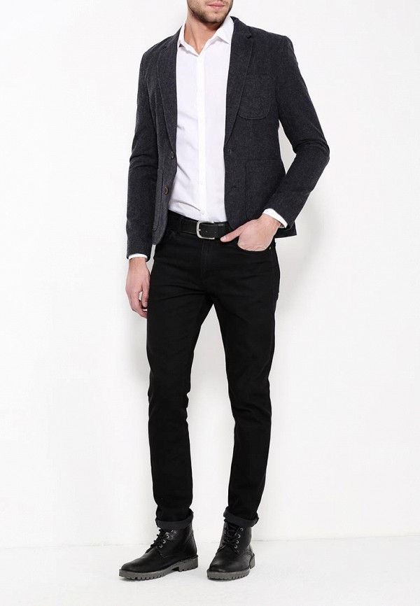 Черные джинсы и пиджак мужской