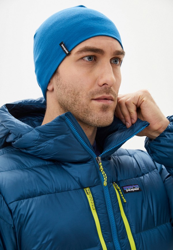 Шапка Patagonia Overlook Merino Wool Liner Beanie, цвет: синий,  PA747CULQXK8 — купить в интернет-магазине Lamoda