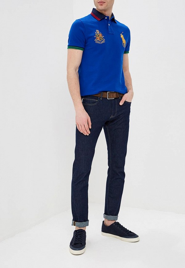 Поло Polo Ralph Lauren, цвет: синий, PO006EMEFNO1 — купить в интернет ...