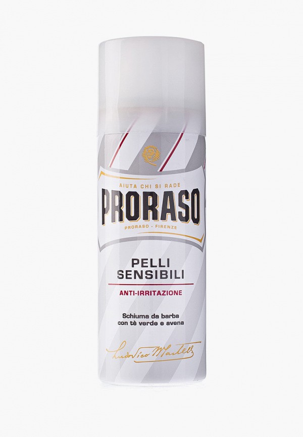 Пена для бритья Proraso для чувствительной кожи 50 мл, цвет: белый ...
