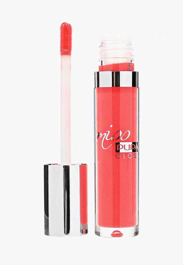 Pupa Блеск для губ - MISS PUPA GLOSS, эффект мгновенного объема, тон 203 коралловая эмоция, 5 мл - фото 1
