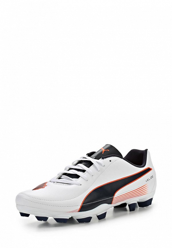 Бутсы PUMA Velize II FG, цвет: белый, PU053AMAGP03 — купить в  интернет-магазине Lamoda