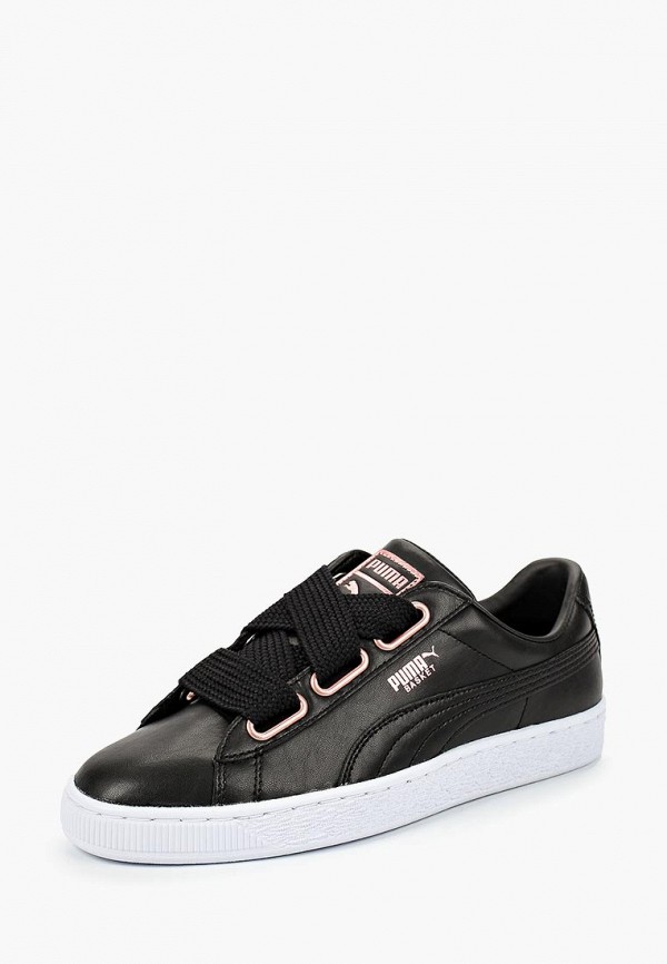 puma basket heart leather sneakers