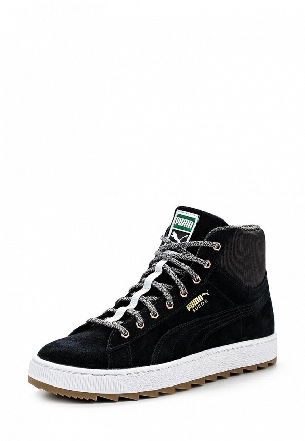 Кеды PUMA Suede Winterized Rugged Wn s black-black, цвет: черный,  PU053AWFWH45 — купить в интернет-магазине Lamoda