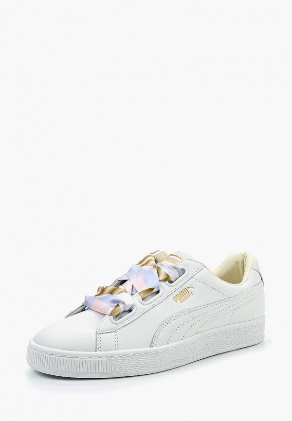 Кеды PUMA Basket Heart Geo Camo, цвет: белый, PU053AWUZD39 — купить в  интернет-магазине Lamoda