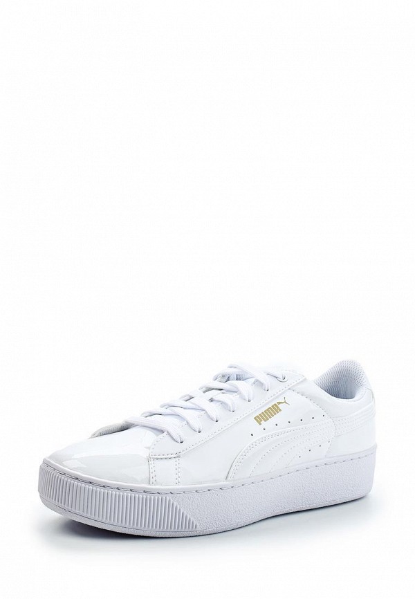 puma vikky platform patent white