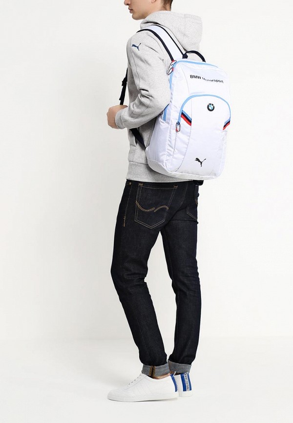 PUMA Рюкзак - BMW Motorsport Backpack white-BMW stripe - фото 5