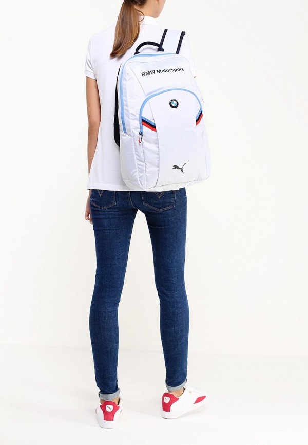 PUMA Рюкзак - BMW Motorsport Backpack white-BMW stripe - фото 4