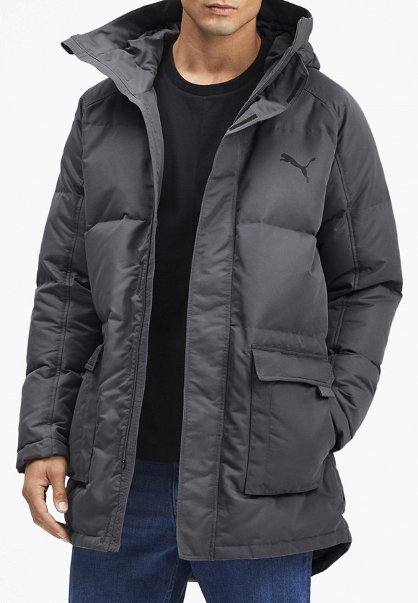 Пуховик PUMA Oversize 500 Down Jacket, цвет: серый, PU053EMFRIE7 — купить в  интернет-магазине Lamoda