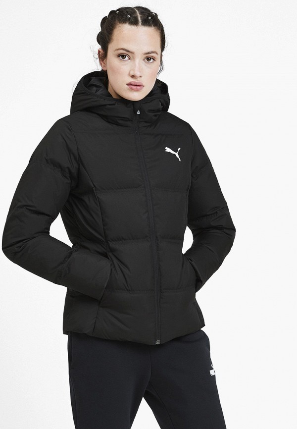 puma essential 400 down hooded jacket