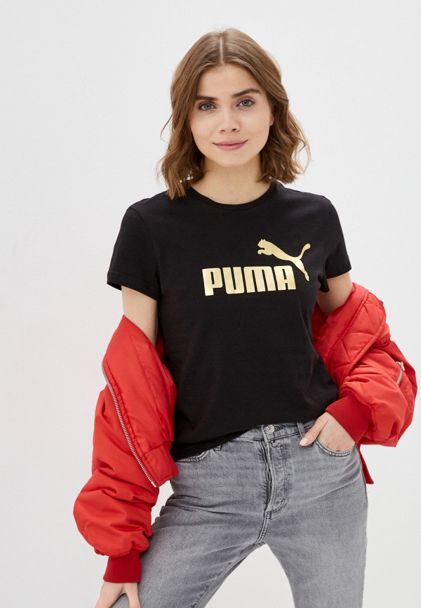 PUMA Футболка - ESS+ Metallic Logo Tee - фото 1