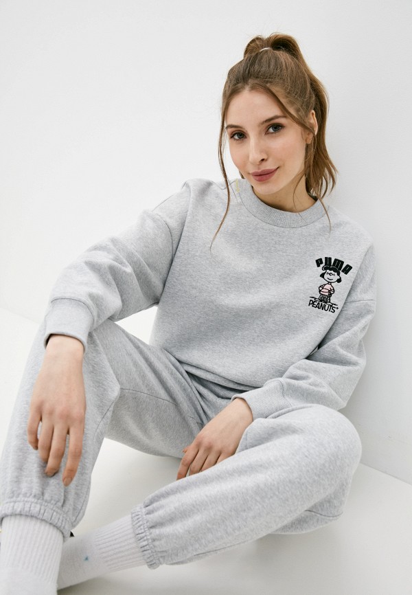 PUMA Свитшот - PUMA x PEANUTS W Crew - фото 1