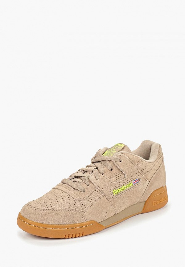 Кроссовки Reebok Classic WORKOUT PLUS MU, цвет: бежевый, RE005AMEEBJ0 —  купить в интернет-магазине Lamoda