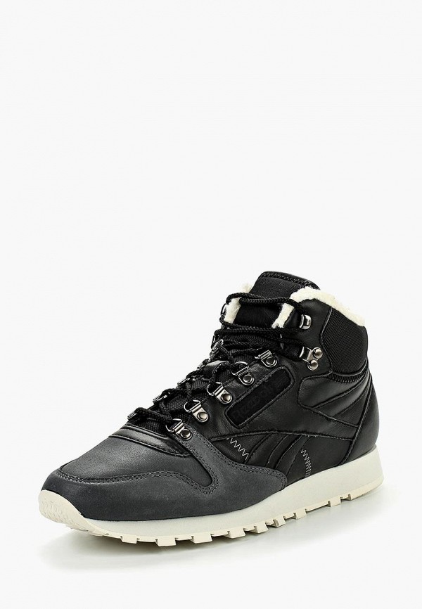 Кроссовки Reebok Classic CL LEATHER MID SHER, цвет: серый, RE005AMFSS25 —  купить в интернет-магазине Lamoda