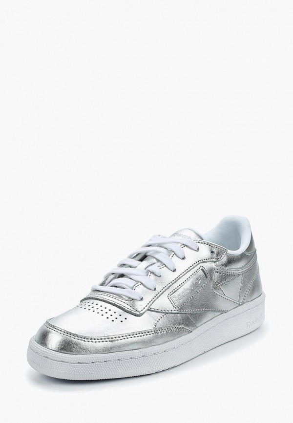 Кеды Reebok Classic CLUB C 85 S SHINE, цвет: серебряный, RE005AWALJJ2 ...