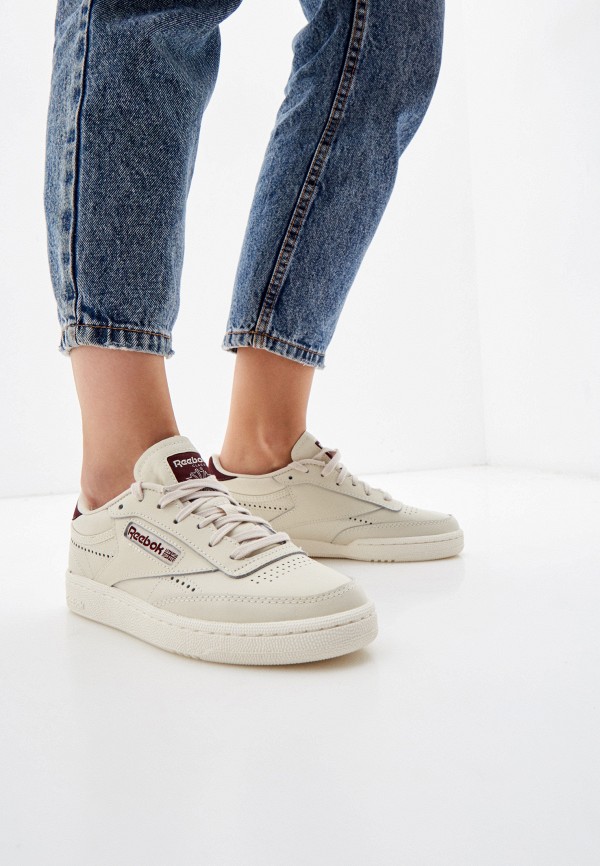 Кеды Reebok CLUB C 85, цвет: бежевый, RE005AWJMFF2 — купить в интернет ...
