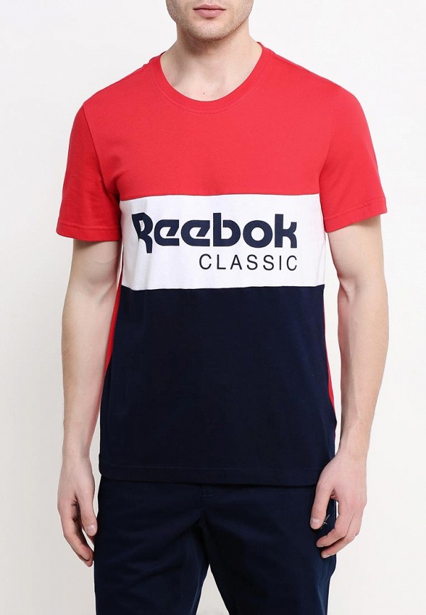 Купить футболку на ламоде. Reebok Classic футболка. Футболка Россия рибок. Белая футболка рибок. Рибок футболка белая красная.