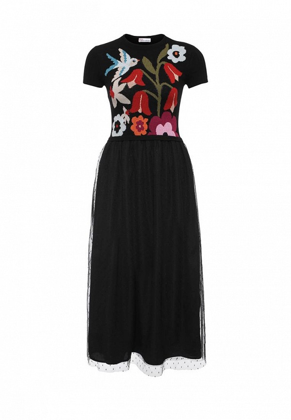 Платье Red Valentino, цвет: черный, RE025EWJCH42 — купить в интернет ...