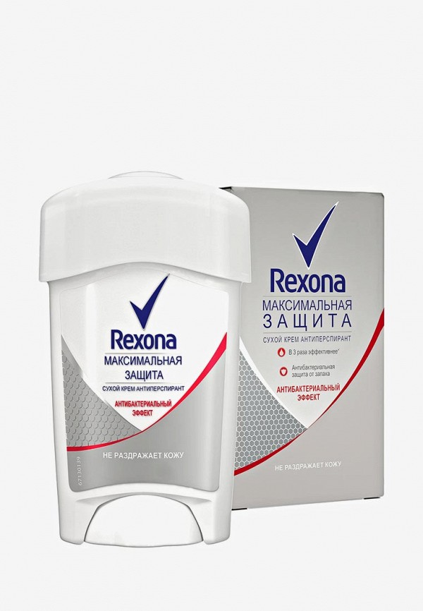Rexona Дезодорант-крем - антиперспирант крем, "Максимальная защита. Антибактериальный эффект", 45 мл - фото 1