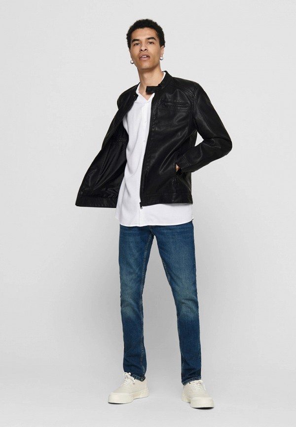Only & Sons Куртка кожаная - фото 2