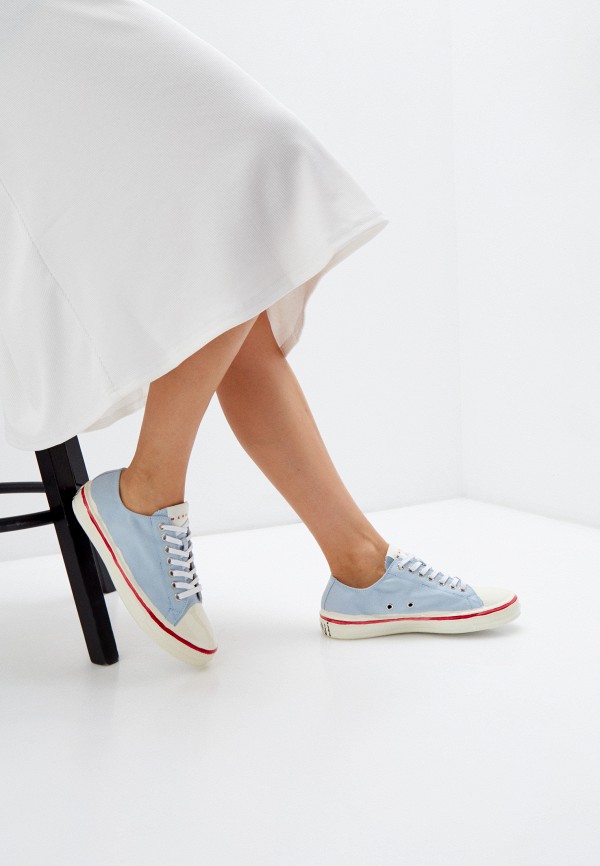 Кеды Marni, цвет: голубой, RTLAAA468901 — купить в интернет-магазине Lamoda