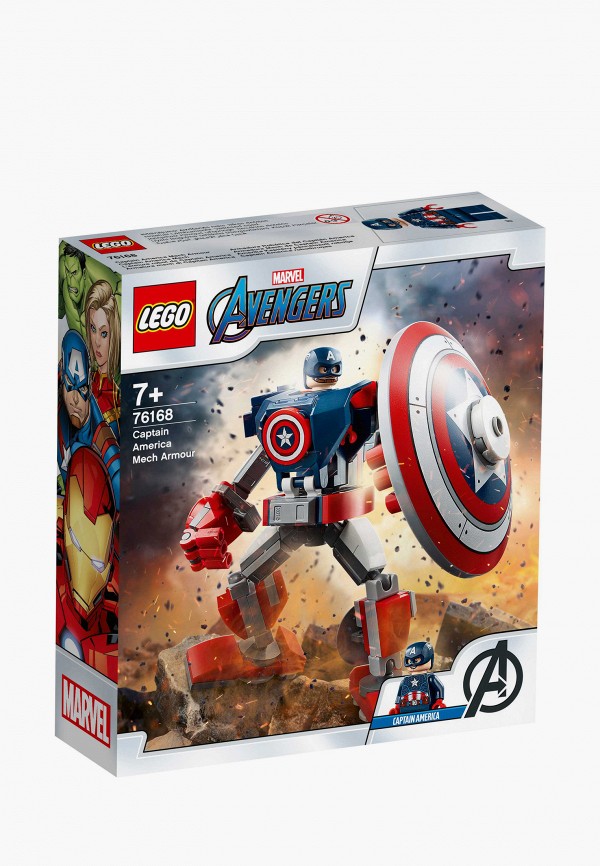 LEGO Конструктор Marvel Super Heroes - 76168, Captain America Mech Armor - фото 1