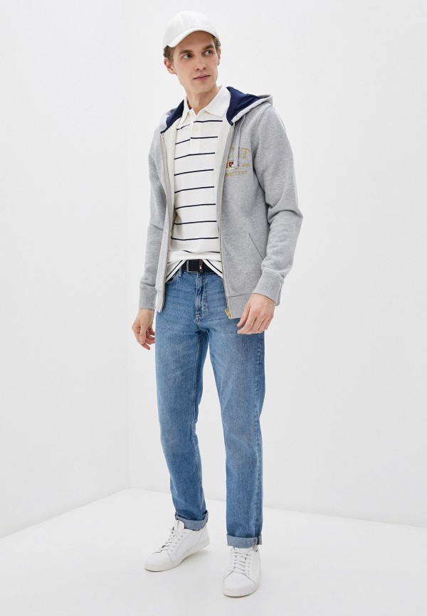 Толстовка Gant, цвет: серый, RTLAAC247401 — купить в интернет-магазине ...