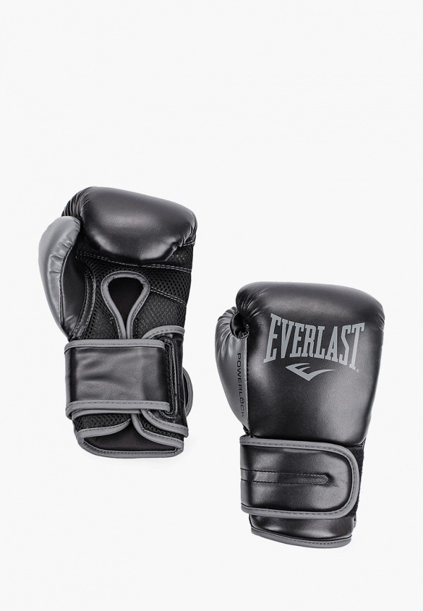 Перчатки боксерские Everlast Powerlock PU, цвет: черный, RTLAAD440301 .