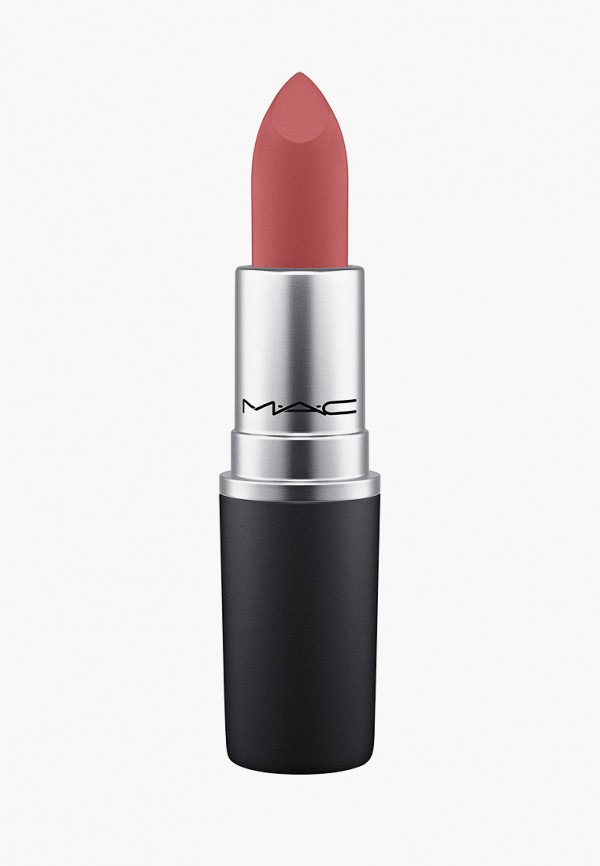 MAC Помада - POWDER KISS LIPSTICK Увлажняющая, матовая с невесомым покрытием, тон brickthrough, 3 г - фото 1