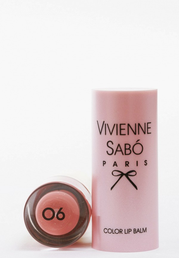 Бальзам для губ Vivienne Sabo COLOR LIP BALM, тон 06, цвет: розовый ...