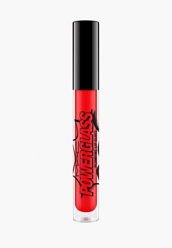 MAC Блеск для губ - придающий объем powerglass plumping lip gloss, plump up the jam 2,8 ml - фото 1