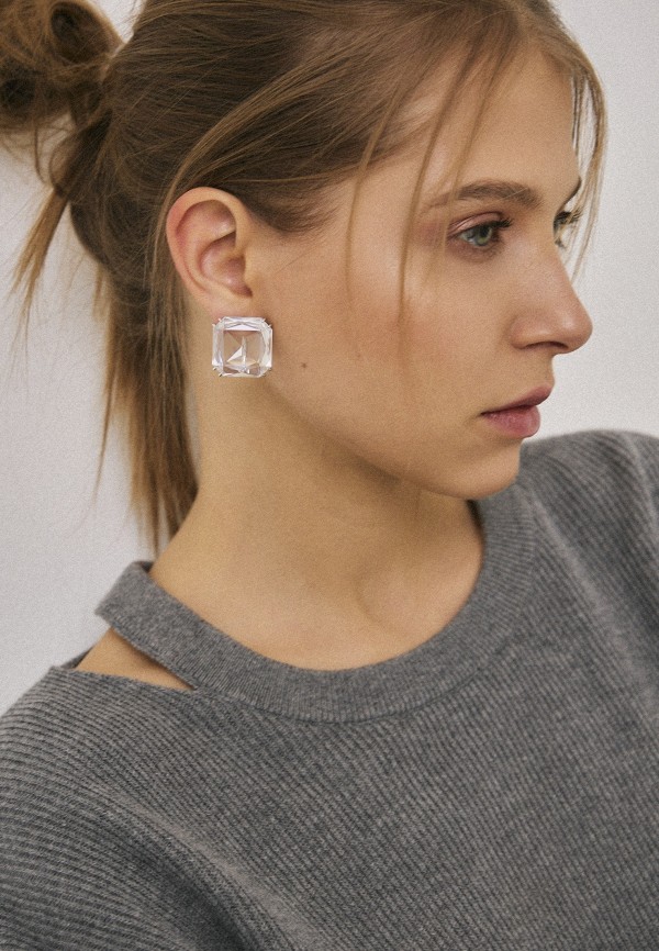 Swarovski® Клипса - Mesmera, с родиевым покрытием - фото 5