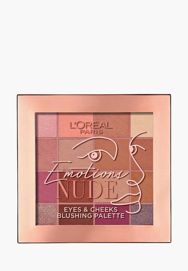 L'Oreal Paris Палетка для лица - универсальная, для лица и глаз, Emotions NUDE, 97 г - фото 1