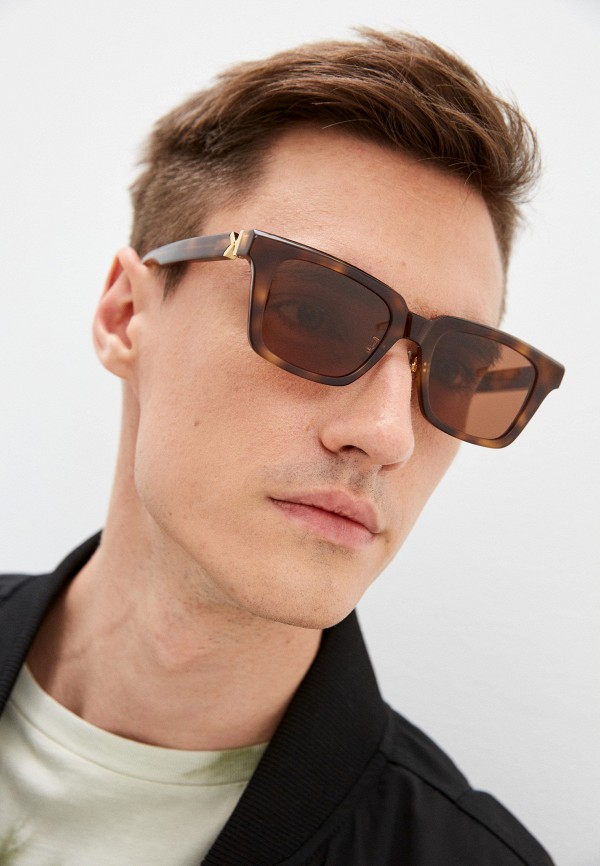 Очки солнцезащитные Kenzo KZ 40118F, цвет: коричневый