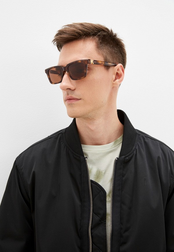 Очки солнцезащитные Kenzo KZ 40118F, цвет: коричневый