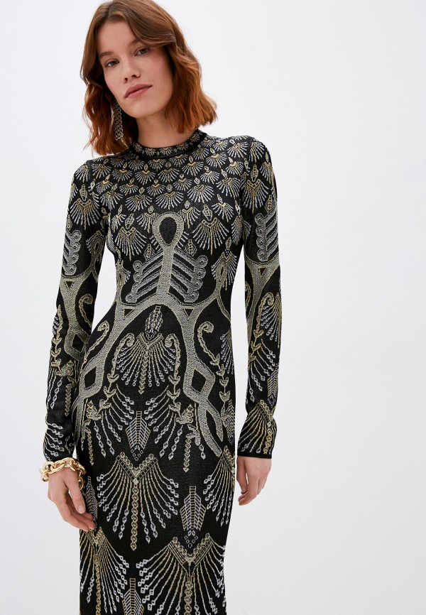 Платье Roberto Cavalli, цвет: черный, RTLAAJ865901 — купить в интернет ...