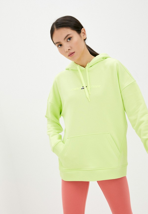 Lime green tommy hilfiger hoodie sale