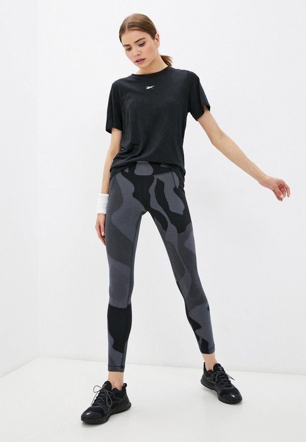 Reebok Легинсы - TS LUX TIGHT- JACQUARD - фото 2