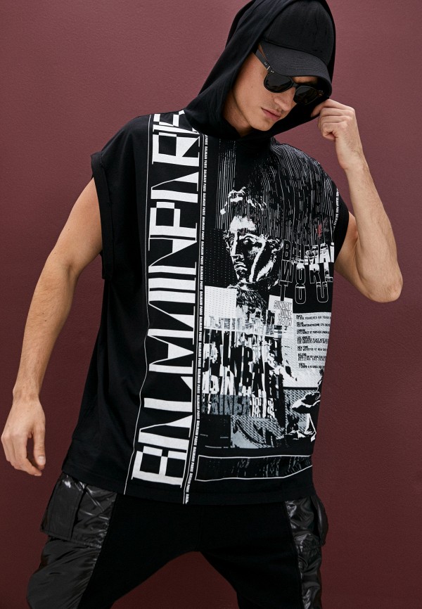 Футболка Balmain, цвет: черный, RTLAAK415501 — купить в интернет ...