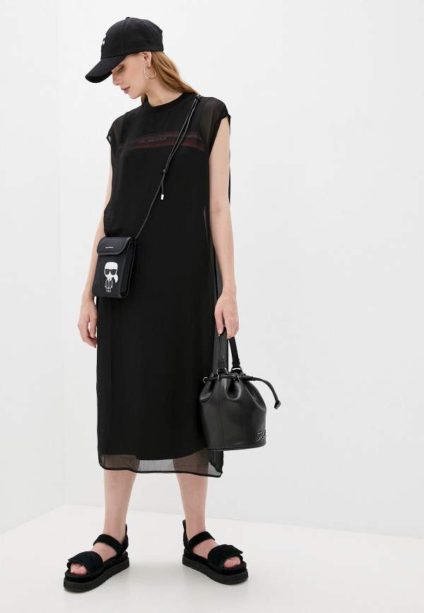 Платье Karl Lagerfeld, цвет: черный, RTLAAK733601 — купить в интернет ...