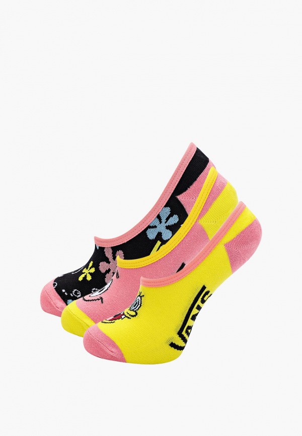 Vans Подследники 3 пары - VANS X SPONGEBOB CANOODLES 6.5-10 3PK - фото 1