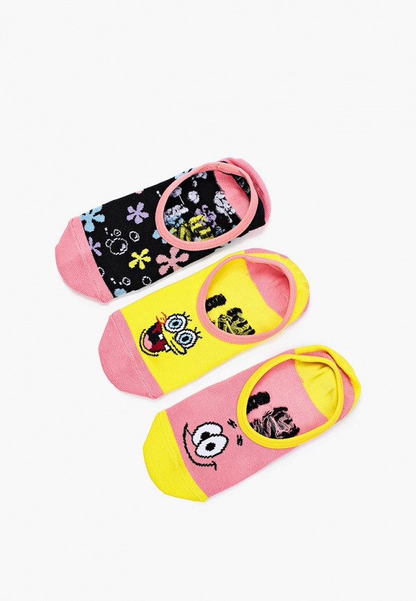 Vans Подследники 3 пары - VANS X SPONGEBOB CANOODLES 6.5-10 3PK - фото 4