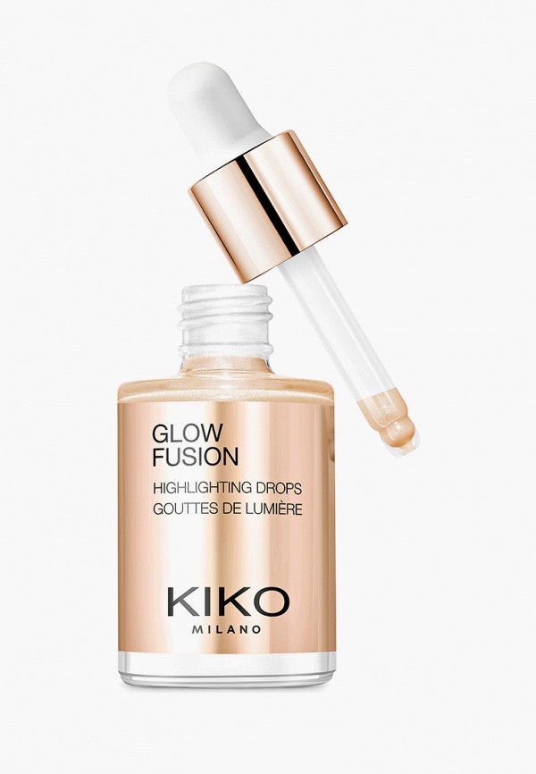 Kiko Milano Хайлайтер - для лица жидкий с металлическим финишем GLOW FUSION HIGHLIGHTING DROPS, оттенок 03, Gold Mine, 10 мл - фото 1